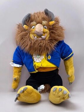Disney Parks Authentic Original Beast Plush Large 21” Beauty & The Beast Plush